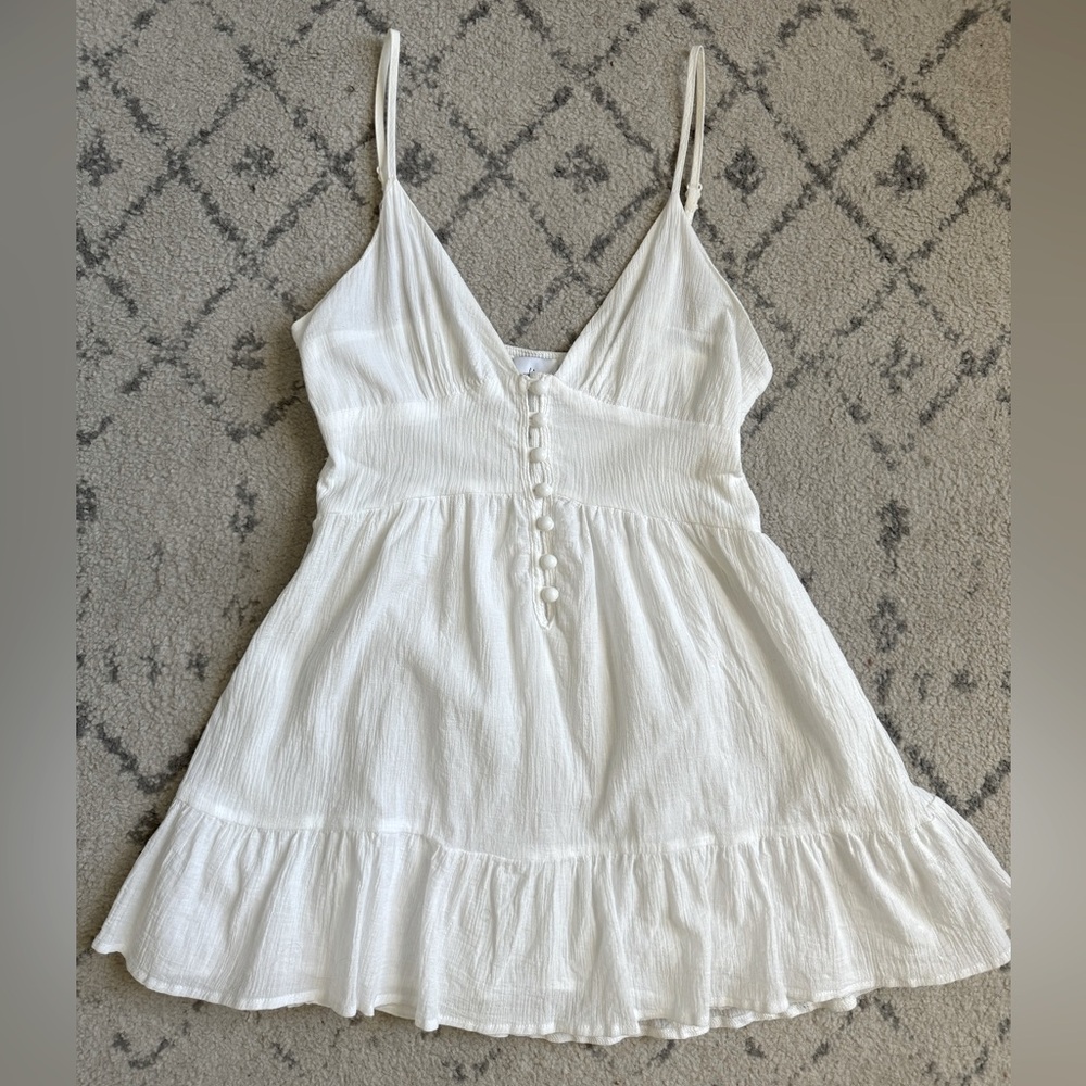 White mini dress